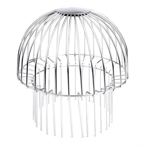 HEIBTENY Edelstahl Dachrinne Laubschutz Mesh Abdeckung Abflussschutz Anti Verstopfung Filter für Dach Balkon Schwimmbad Garten Fallrohr (160 Rohr) von HEIBTENY