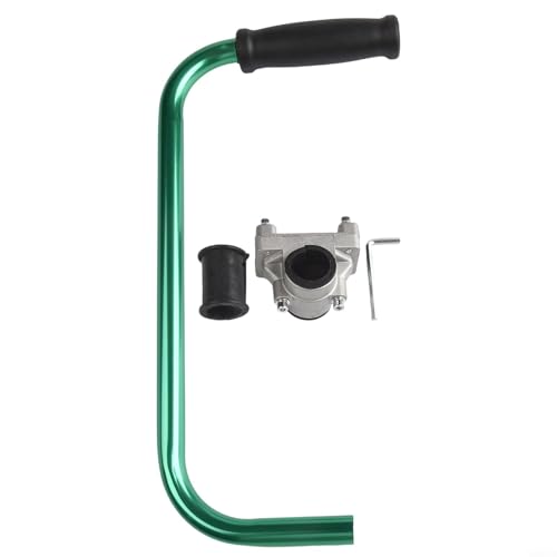 HEIBTENY Ergonomischer Rasenmäher-Trimmer-Griffbefestigung, verstellbarer Aluminium-Hilfsgriff mit Komfort-Design, um die Belastung des Rückens zu reduzieren, einfach zu installierende Klemme für von HEIBTENY