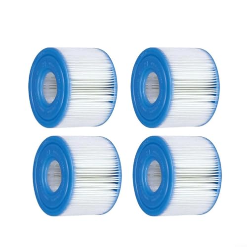 HEIBTENY Ersatz-Filterkartusche für Intex S1 29011E für PureSpa Whirlpools, effiziente Schmutzaufnahme verlängert die Lebensdauer der Pumpe (4 Stück) von HEIBTENY