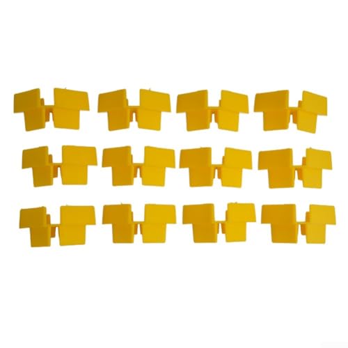HEIBTENY For Harvest Gefriertrockner Tablett-Stapler Set mit 12 Stück für vertikale Organisation (gelb) von HEIBTENY