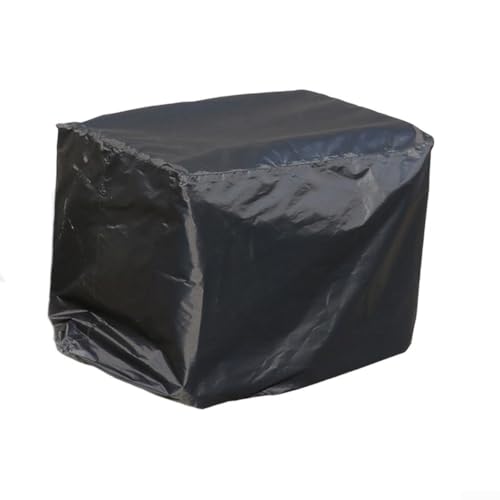HEIBTENY Generatorabdeckung aus Oxford-Gewebe, strapazierfähig, mit UV-beständiger Silberbeschichtung, für Maschinenausrüstung, 70 x 55 x 60 cm (schwarz, 75 x 65 x 70 cm) von HEIBTENY