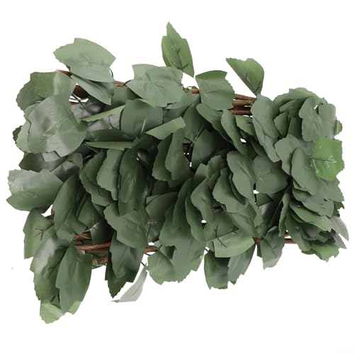 HEIBTENY Künstliche Blätter Sichtschutzzaun Panel für Garten, Balkon und Terrasse Dekoration, verstellbarer grüner Pflanzenschutz mit Ahornblättern, für Innenhof oder Hof Privatsphäre (#1) von HEIBTENY