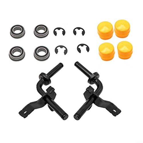 HEIBTENY Lenkspindel-Set, ersetzen Sie alte Spindeln Vorderradbuchsen mit Rasenmäher, GY22251 rechte Spindel, GY22252 linke Spindel, 4 Vorderradbuchsen, 4 gelbe Kappen, 4 Clips HEIBTENY Lenkspindel-Set, ersetzen Sie alte Spindeln Vorderradbuchsen mit Rasenmäher, GY22251 rechte Spindel, GY22252 linke Spindel, 4 Vorderradbuchsen, 4 gelbe Kappen, 4 Clips von HEIBTENY