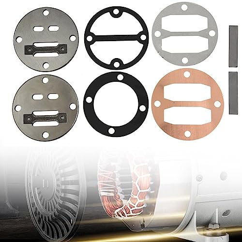 HEIBTENY Luftkompressor Ventilplatte Dichtung Pad Grau Pack Ventilplatte Metall U Form Metall Luft Kompressor Ventilplatte Für Öl Free/Öl Maschine Luft Kompressor Luft Zylinder Kopf von HEIBTENY
