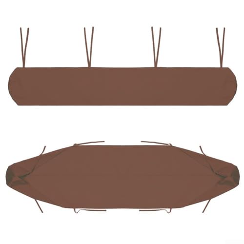 HEIBTENY Outdoor Balkon Rollladen Abdeckung UV Schutz Wasserdicht Sonnenschutz für Garten Terrasse Beige (Kaffee 2,2 m) von HEIBTENY