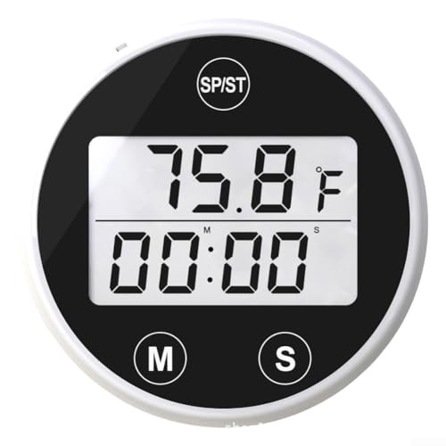 HEIBTENY Pool Thermometer，Schwimmendes Wasserthermometer -20℃+70℃，Eisbadthermometer Mit Timer Automatisches Eisbadwasserthermometer Zum Winterschwimmen Fitness- Oder Eisbäder(black) von HEIBTENY