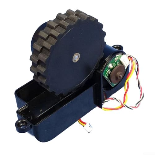 HEIBTENY Roboter-Staubsaugerrad Ersatz für WYZE WVCR200S rechts links Radmontage schwarz weiches Material Bodenschutz kompatible Ersatzteile (rechtes Rad) von HEIBTENY