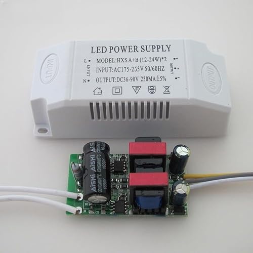 HEIBTENY Segmentierter Deckenleuchten-Lichttransformator Für LED-Antrieb, Konstantstrom-Netzteil 8-24 W/24-36 W/12-24 W/36-50 W/24-40 W(Square Double Drive 12-24W) von HEIBTENY