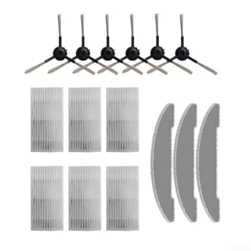 HEIBTENY Seitenbürstenfilter Mops Tuch Kits für Vexilar für Cleanova für W7 W11 Staubsauger Ersatzteile Set enthält 6 Bürsten 6 Filter 3 Wischtücher Einfache Installation HEIBTENY Seitenbürstenfilter Mops Tuch Kits für Vexilar für Cleanova für W7 W11 Staubsauger Ersatzteile Set enthält 6 Bürsten 6 Filter 3 Wischtücher Einfache Installation von HEIBTENY