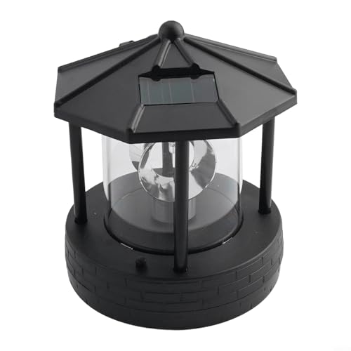 HEIBTENY Solar-Leuchtturm Gartenleuchte für den Außenbereich, wasserdicht, IP44, drehbar, um 360 Grad drehbar, LED-Rasenbeleuchtung, Solarlicht, Rauchtürme, Dekoration für Garten, Rasen, Terrasse, Hof HEIBTENY Solar-Leuchtturm Gartenleuchte für den Außenbereich, wasserdicht, IP44, drehbar, um 360 Grad drehbar, LED-Rasenbeleuchtung, Solarlicht, Rauchtürme, Dekoration für Garten, Rasen, Terrasse, Hof von HEIBTENY