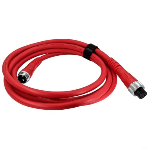 HEIBTENY Stromkabel für Daiwa elektrische Angelrollen, 7,5 mm Durchmesser, PVC-Ummantelung, Kupferleiterkabel, Anti-Aging- und wasserdichtes Design, rot (1 m) von HEIBTENY