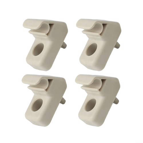 HEIBTENY Sunvisor Mounting Clip Bracket 735411088, Auto Sun Visor Clips, Sunvisor Holder Brackets Hook For iat Grande Punto Car Interior(4 PCS) von HEIBTENY