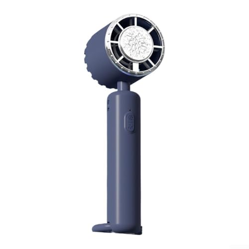 HEIBTENY Tragbarer Kühlakkus Handventilator USB wiederaufladbarer Desktop-Lüfter mit 3 Geschwindigkeitsstufen, leiser Betrieb für Zuhause, Büro, Reisen (tibetblau) von HEIBTENY
