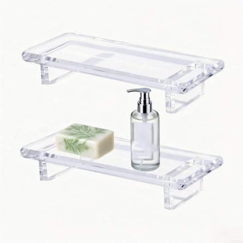 HEIBTENY Transparentes Acryl-Theken-Tablett, rechteckiger Schminktisch-Organizer, vielseitiger Seifenschalen-Organizer, Schminktisch-Aufbewahrung für Küche, Badezimmer, Arbeitsplattendekoration (2 HEIBTENY Transparentes Acryl-Theken-Tablett, rechteckiger Schminktisch-Organizer, vielseitiger Seifenschalen-Organizer, Schminktisch-Aufbewahrung für Küche, Badezimmer, Arbeitsplattendekoration (2 von HEIBTENY