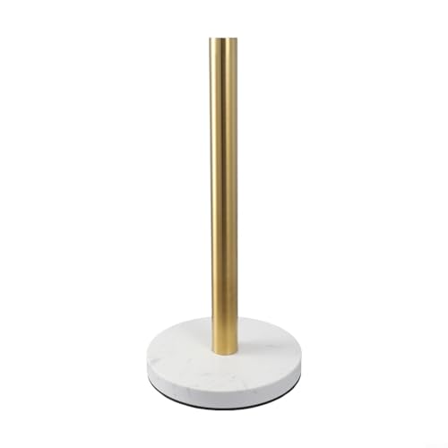 HEIBTENY Vertikaler Papierhandtuchhalter aus Marmor-Metall, freistehender Rollenspender für Küche oder Badezimmer, platzsparendes, modernes Design, passend für Standard (Stil eins) von HEIBTENY