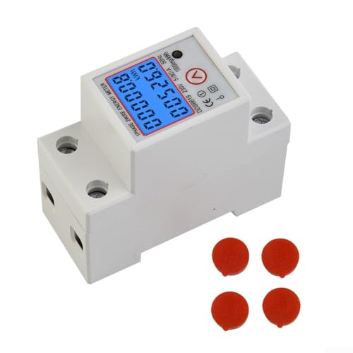 HEIBTENY Wattstundenzähler DDS6619 5-80A 230V LCD Digital Einphasig Multifunktionsanzeige Energie Watt KWh Meter DIN-Schienenmontage HEIBTENY Wattstundenzähler DDS6619 5-80A 230V LCD Digital Einphasig Multifunktionsanzeige Energie Watt KWh Meter DIN-Schienenmontage von HEIBTENY