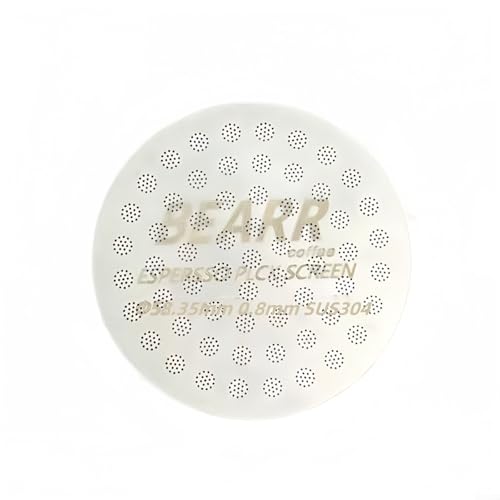 HEIBTENY Wiederverwendbarer 0,8 mm Espresso-Pucksieb aus 304 Edelstahl für 51 53 58 mm Siebträgerkorb verbessert die Extraktionskonsistenz und erhält die Sauberkeit des Brühkopfs (51 mm) von HEIBTENY