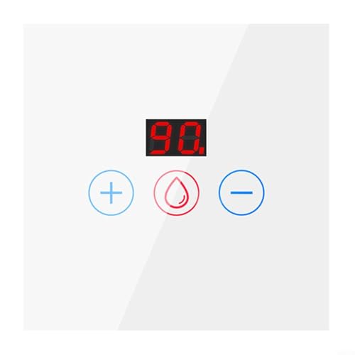 HEIBTENY Zeitschalter Smart WIFI Immersion Heater Timer Switch 20A Touchscreen Wasserheizersteuerung App Steuerung Countdown Funktion(white) von HEIBTENY
