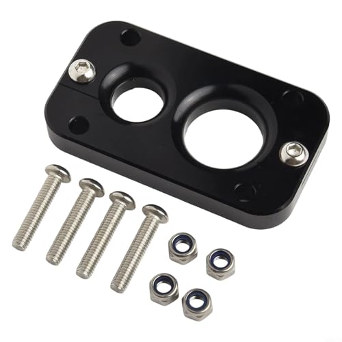 Kfz-Kabelbaum Firewall Durchlass für Terminator für X MaFor X stabiles Aluminium, vereinfacht Installation und Wartung (schwarz) von HEIBTENY