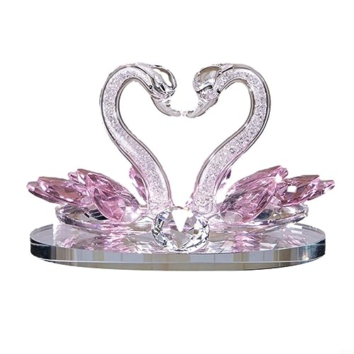 Kristall Schwan Ornament Home Dekoration Geschenke Für Paare Auf Diamant Hochzeit Handwerk Kristall Dekoration Wohnzimmer von HEIBTENY