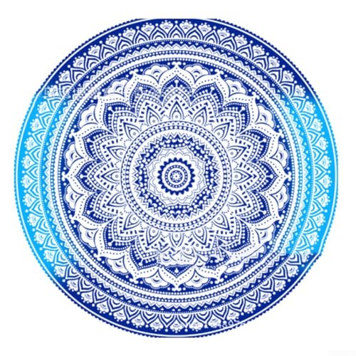 Leichte und dennoch auffällige Polyester-Mandala-Decken/Handtücher, ideal für jede Veranstaltung drinnen oder draußen (E) von HEIBTENY