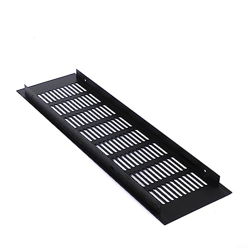 Lüftungsgitter, 100 mm, 7 Größen, schwarz, quadratisch, Aluminiumlegierung, für Küche, Kühlschrank, Lüftung, Wandschrank, Schrank, Kleiderschrank, Belüftung Lüftungsgitter, 100 mm, 7 Größen, schwarz, quadratisch, Aluminiumlegierung, für Küche, Kühlschrank, Lüftung, Wandschrank, Schrank, Kleiderschrank, Belüftung von HEIBTENY