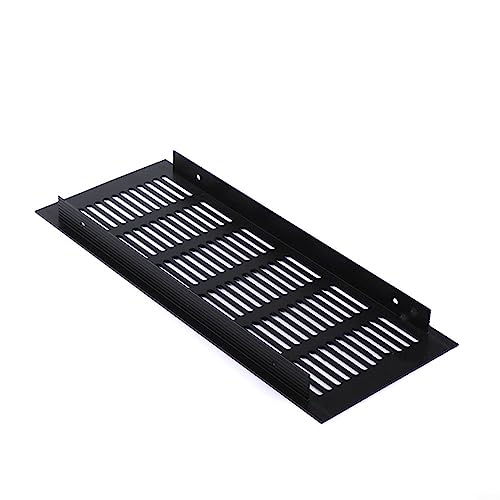 Lüftungsgitter, 100 mm, 7 Größen, schwarz, quadratisch, Aluminiumlegierung, für Küche, Kühlschrank, Lüftung, Wandschrank, Schrank, Kleiderschrank, Belüftung Lüftungsgitter, 100 mm, 7 Größen, schwarz, quadratisch, Aluminiumlegierung, für Küche, Kühlschrank, Lüftung, Wandschrank, Schrank, Kleiderschrank, Belüftung von HEIBTENY