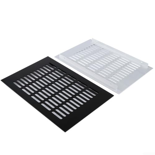 Lüftungsgitter für Kleiderschränke und Schränke, Aluminiumkonstruktion, schwarz, 200 x 400 mm Lüftungsgitter für Kleiderschränke und Schränke, Aluminiumkonstruktion, schwarz, 200 x 400 mm von HEIBTENY