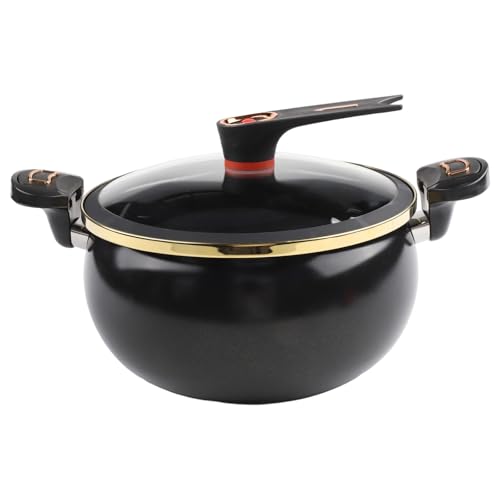 Multifunktionaler Mini-Schnellkochtopf mit Nicht-Beschichtung, perfekt für schnelles und geschmackvolles Kochen (8 l schwarz) von HEIBTENY
