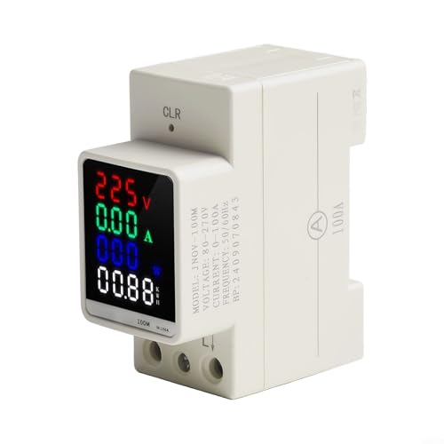 Multifunktionaler digitaler Stromzähler mit Schlüssel-Reset-Funktion 100A für DIN-Schienen-Einsatz von HEIBTENY