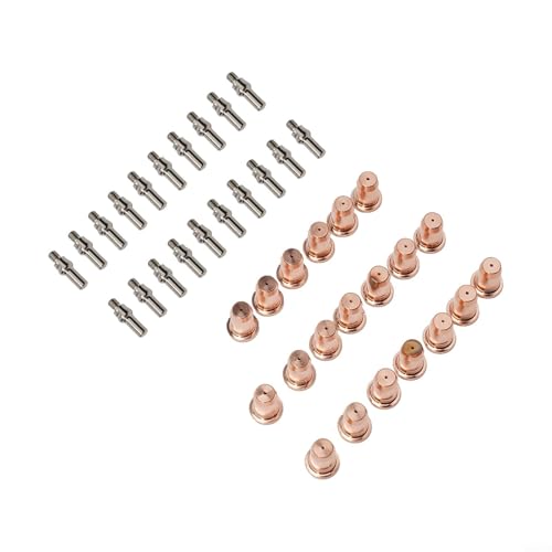 Plasmaschneid-Verbrauchsmaterialien, 40 Stück für IPT40 für IPT60 PT40 PT60 Taschenlampe, Ersatzelektroden 52582 und 1 0 mm 1 1 mm Düsen 51313P1 0 51313P1 1 kompatibel Plasmaschneid-Verbrauchsmaterialien, 40 Stück für IPT40 für IPT60 PT40 PT60 Taschenlampe, Ersatzelektroden 52582 und 1 0 mm 1 1 mm Düsen 51313P1 0 51313P1 1 kompatibel von HEIBTENY