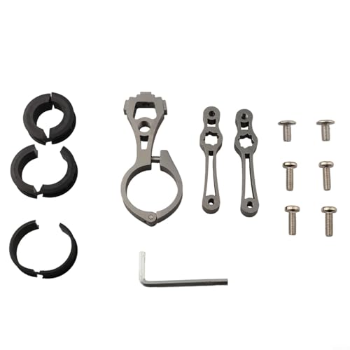 Praktischer Fahrradflaschenhalter aus Aluminiumlegierung für schnellen Zugriff auf Ihr Getränk (grau) von HEIBTENY