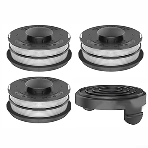 Rasentrimmer Ersatzspule Für Einhell GC-ET 4530 3405685, Fadenspule Abdeckkappe Trimmerkopf Kit, Länge 5 m, Durchmesser 1.4 mm von HEIBTENY