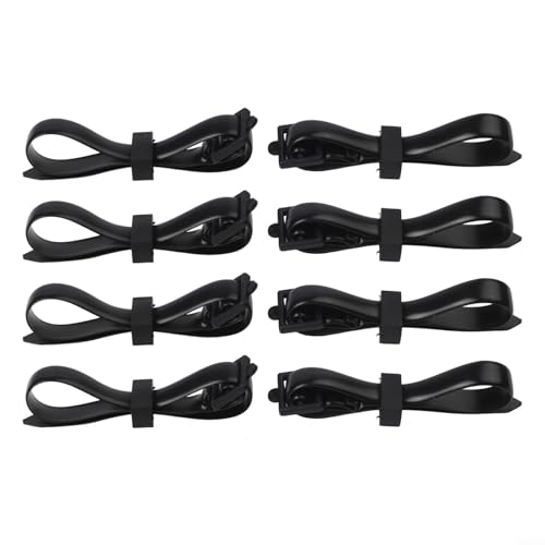 Robuste, verstellbare Baumbinder, 8 Stück, PVC-Gurte zur Unterstützung verschiedener Gartenpflanzen und Gartengeräte (30 x 1,3 cm) von HEIBTENY