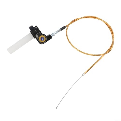 Robuster Gaszug für Offroad-Motorräder, passend für 22-mm-Lenker, ideal für 50 250CC Motortypen (Silber) von HEIBTENY