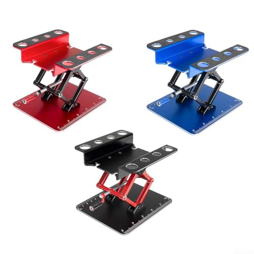 Robuster RC-Auto-Arbeitsständer aus Aluminiumlegierung, entworfen für Höhenverstellung und Stabilität (schwarz) von HEIBTENY