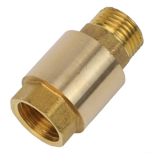 Rückschlagventil für einfache Wartung, Innen- und Außengewinde Messingkonstruktion zur Rückflussverhinderung und Leckkontrolle (1/2 Zoll) von HEIBTENY