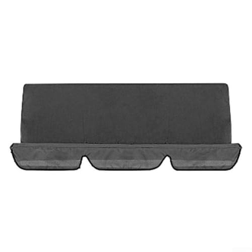 Schaukelabdeckungs-Set für 2- und 3-Sitzer-Schaukelstühle, aus wasserdichtem Polyestergewebe, für Gartenzubehör (150 x 50 x 10 cm, Schwarz) von HEIBTENY