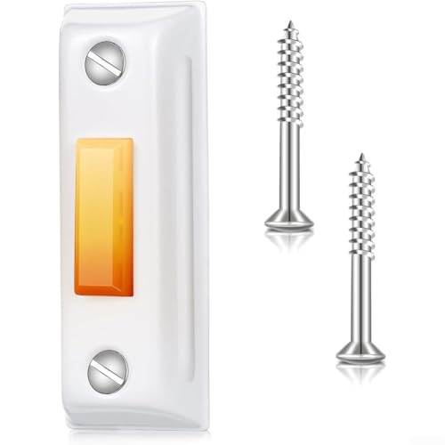 Schlanke Metall-Türklingel zur Wandmontage, mit warmgelber Beleuchtung für den Einsatz in Gärten oder Garagen mit reibungsloser Einrichtung Schlanke Metall-Türklingel zur Wandmontage, mit warmgelber Beleuchtung für den Einsatz in Gärten oder Garagen mit reibungsloser Einrichtung von HEIBTENY