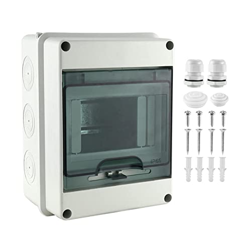 Sicherungskasten Aufputz,5 Module Aufputzverteiler,IP65 Wasserdicht Verteilerkasten Aufputz,für Garten oder Außenbereichen Elektrik, Villen, Ladesäulen Sicherungskasten Aufputz,5 Module Aufputzverteiler,IP65 Wasserdicht Verteilerkasten Aufputz,für Garten oder Außenbereichen Elektrik, Villen, Ladesäulen von HEIBTENY