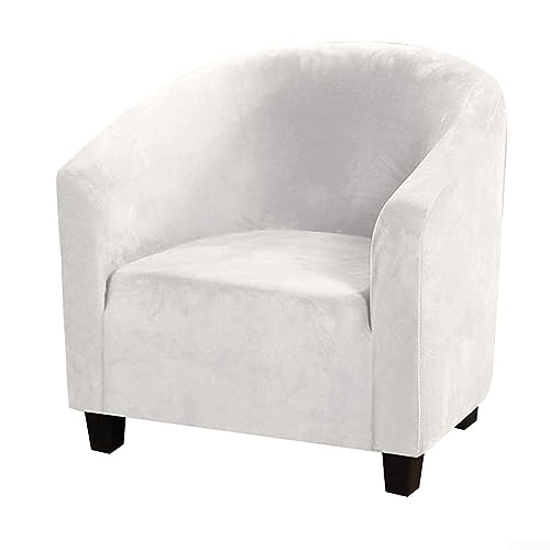 Silver Fox Stuhlhusse, Samt, für Sessel und Wannenstühle, mit sicherem Sitz, Weiß Silver Fox Stuhlhusse, Samt, für Sessel und Wannenstühle, mit sicherem Sitz, Weiß von HEIBTENY