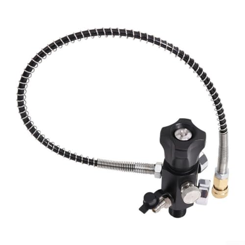 Tank-Ladeventil-Nachfülladapter mit 50 cm Hochspannungsschlauch, 7/8 14UNF-Gewinde Tank-Ladeventil-Nachfülladapter mit 50 cm Hochspannungsschlauch, 7/8 14UNF-Gewinde von HEIBTENY