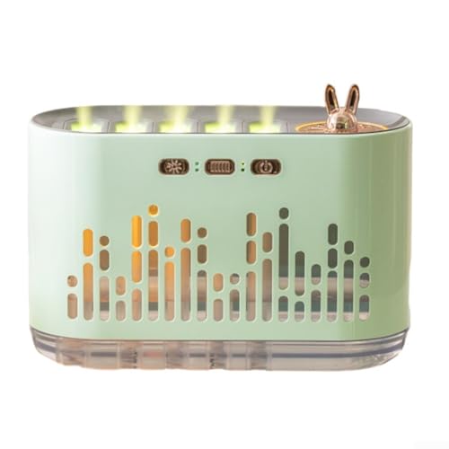 Verstellbarer bunter Luftbefeuchter mit dynamischer Musik, Aromatherapie-Maschine für Zuhause (grün) von HEIBTENY