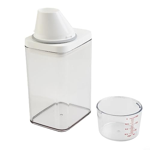 Waschpulver Aufbewahrungsbox 1100 ML Waschpulver Dosierer Mit Waschmittel Dosierhilfe, Leere Flaschen, Behälter, Seife, Waschmittel, Aufbewahrungsbox Für Weichspüler von HEIBTENY