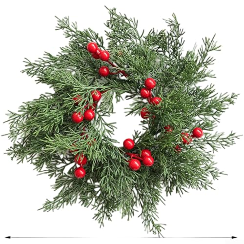 Weihnachts-Kerzenständer aus Kunststoff, Girlande, Kranz für Haustür oder Innenwanddekoration von HEIBTENY