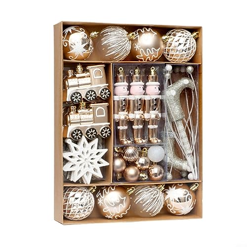 Weihnachtsbaumschmuck-Kugel-Set – mehrere Themen, Ornamente passend für Weihnachten, hängende Dekorationen, Festival, Urlaub von HEIBTENY