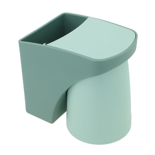 Zahnbürstenhalter mit Drainage-Design zur Feuchtigkeitsregulierung im Badezimmer (grün) von HEIBTENY