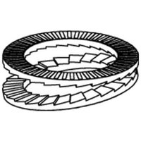 Heico - Keilsicherungsscheibe r 88032 HLB-20 Stahl zinklamellenbesch. breit von HEICO