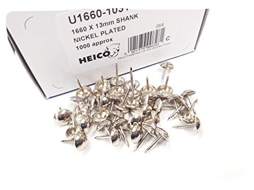 Nickel verchromt, 1000 Nägel Polsternägel Ziernägel-Möbel von HEICO