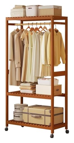 HEIDOUOZ Garderobenständer, Kleiderstange, Freistehende Kleiderstangen for Schlafzimmer, Kleiderständer mit 2 Ablageflächen(A,83cm) von HEIDOUOZ